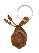 Keyring Wooden Buddha Sitting