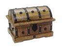 Box Wooden Treasure Chest 9X6X6 Inch