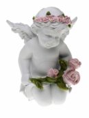 Cherub Ivory With Rose Bouquet 6pcs