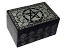 Soapstone Box Pentagram Black