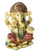 Ganesh Sitting Ivory 6 Inch