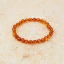Bracelet Amber Bead Cognac