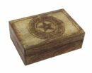 Wood Box Pentagram Circle 7X5 Ich