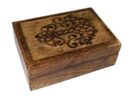 Box Wooden Celtic Anchor