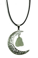 Necklace Moon Rose Quartz Rough