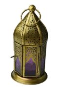 Lantern Candle Holder Purple