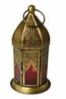 Lantern Candle Holder Red