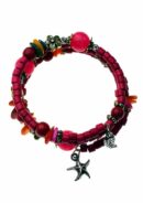 Bracelet Beaded Pink Colour