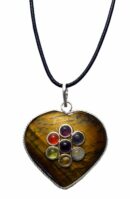 Pendant Heart Tiger Eye Chakra