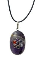 Pendant Oval Amethyst Chakra