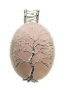 Pendant Tree Of Life Rose Qtz