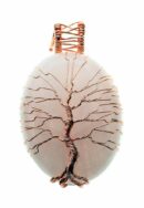 Pendant Tree Of Life Rose Qtz