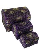 Box Chest Purple Colour Set Of 3