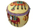 Pouffe Elephant White