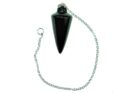 Pendulum Black Obsidian Cone