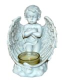 T-Light Holder Cherub White