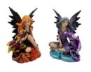 Fairy With Dragon Set Of 2. 3PCS BULK BUY