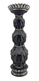 Candle Holder Buddha Heads