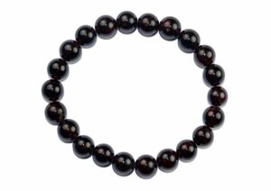 Bracelet Beaded Garnet 8mm