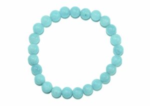 Bracelet Beaded Aquamarine 8mm