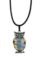 Necklace Owl Opalite