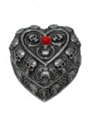 Box Heart With Skulls 2pcs