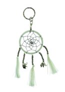 Dream Catcher Keyring White