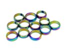Ring Hematite Rainbow 12pcs
