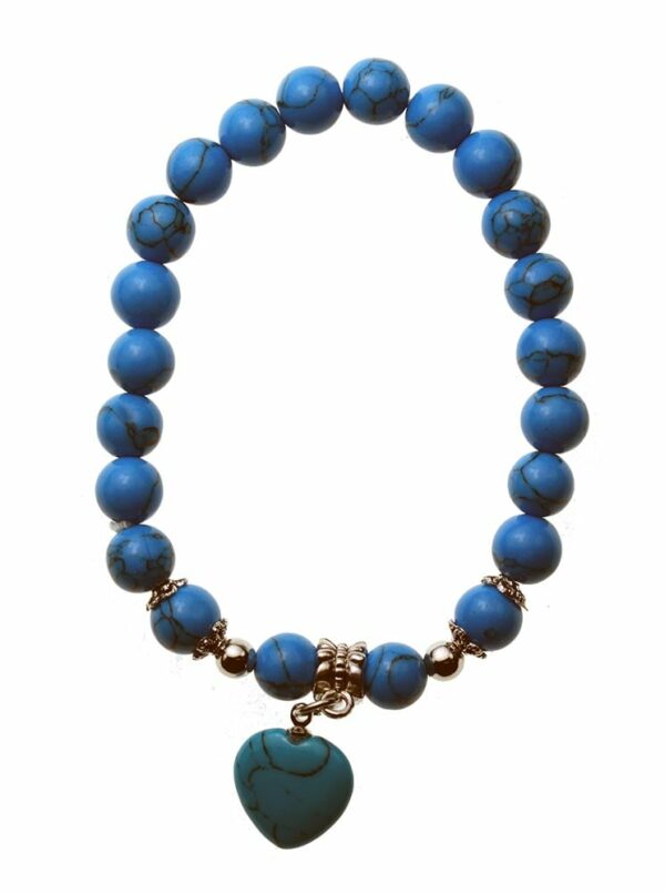 Bracelet Howlite With Heart