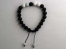 Bracelet Lava and Howlite 8mm