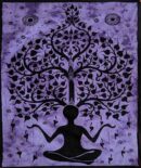 Bedspread Double Yoga Man Tree