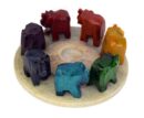 Soapstone Incense Stand Elephants Chakra