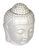 Oil Burner Ceramic Budha Head 3PCS