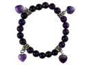 Bracelet 8mm Bead with 4 Heart