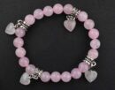 Bracelet 8mm Bead with 4 Heart