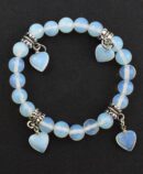 Bracelet 8mm Bead with 4 Heart
