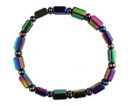 Bracelet Rainbow Magnetic Hematite Square