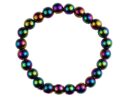 Bracelet Rainbow Magnetic Hematite 8mm Bead