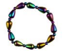 Bracelet Rainbow Magnetic Hematite Drop Shape