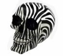 Skull Head With Zebra Print