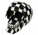 Skull Head With Check Print