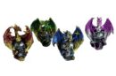 Dragon With Skull Set Of 4