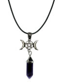 Necklace Wand Amethyst 3 Moon
