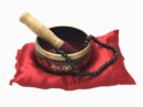 Singing Bowl Buddha 11cm Red