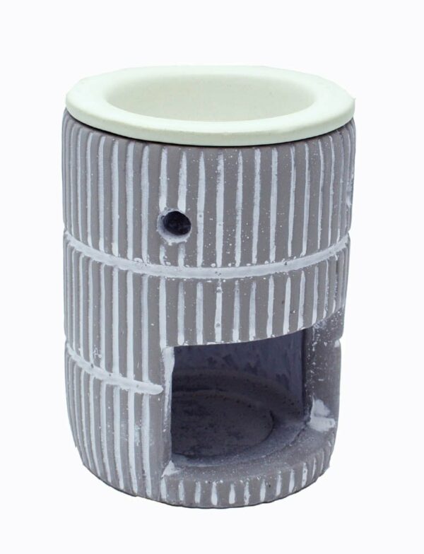 Oil Burner Ceramic Round Blue