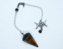 Pendulum Triple Moon Tiger Eye