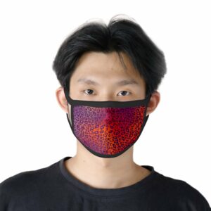 Mask Leopard Print Red 2PCS