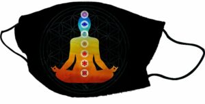 Mask Yoga Black Background 2PCS