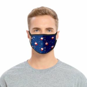 Mask Xmas Santa and Snow Flake 2PCS