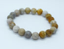 Bracelet 8mm Bead Fossil Coral